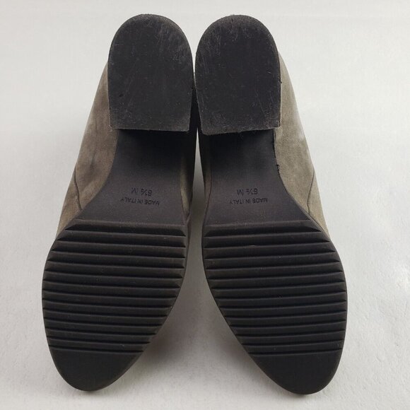 Sesto Meucci Foss Ankle Boot Womens 8.5 Beige Suede Back Zip Made in Italy - Picture 8 of 11